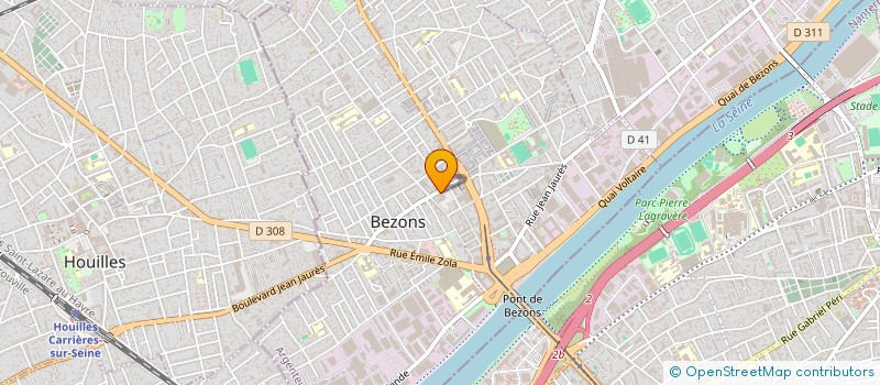 localisation de l'entreprise ILYES 2 à BEZONS