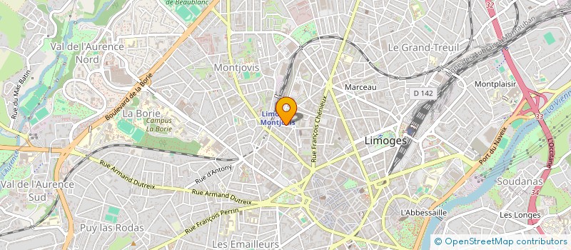 localisation de l'entreprise ILYES à LIMOGES