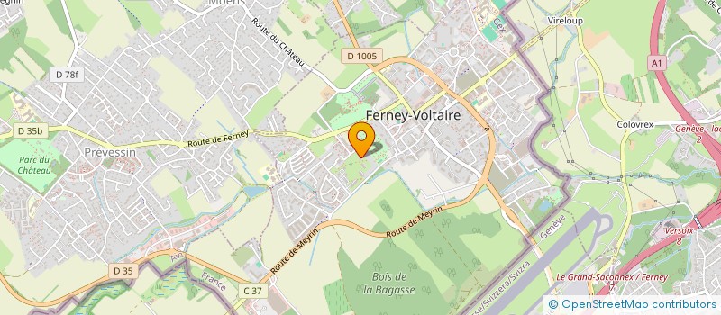 localisation de l'entreprise ILYES COIFFURE à FERNEY-VOLTAIRE