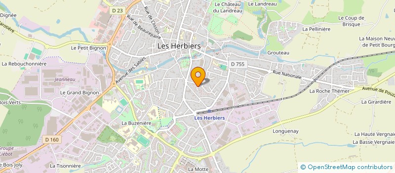 localisation de l'entreprise ILYFROL à LES HERBIERS