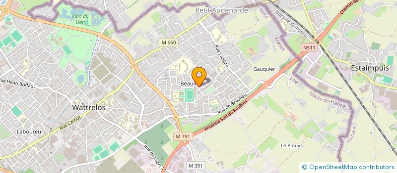 localisation de l'entreprise ILYMO  WATTRELOS