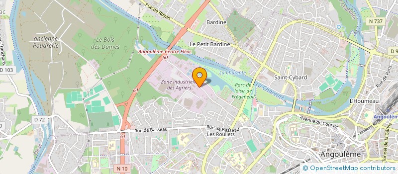 localisation de l'entreprise ILYNAH ESTHETIQUE à ANGOULEME