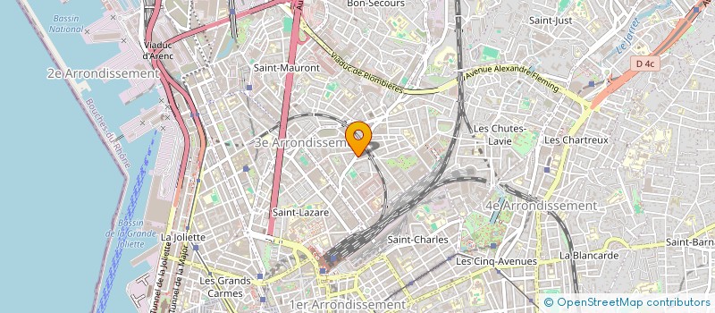 localisation de l'entreprise ILYNE CONSTRUCTION à MARSEILLE