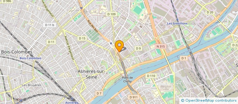 localisation de l'entreprise ILYO BAT à GENNEVILLIERS