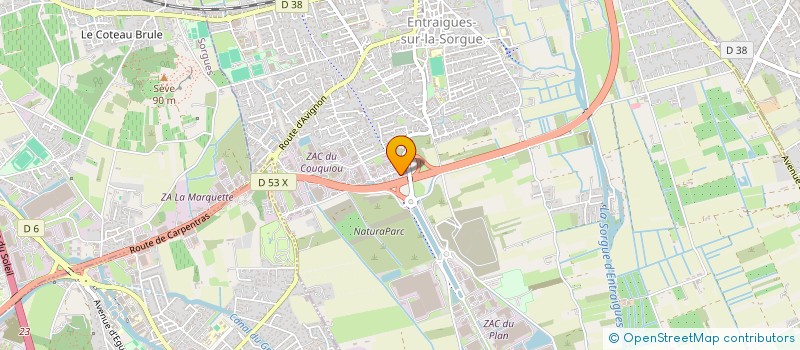 localisation de l'entreprise ILYOU  ENTRAIGUES-SUR-LA-SORGUE