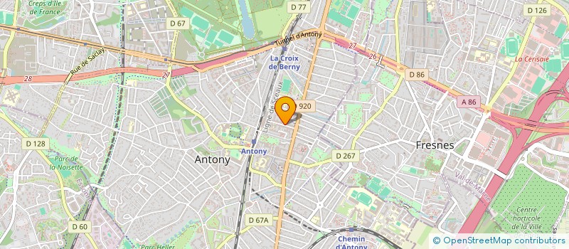 localisation de l'entreprise ILYOZ à ANTONY