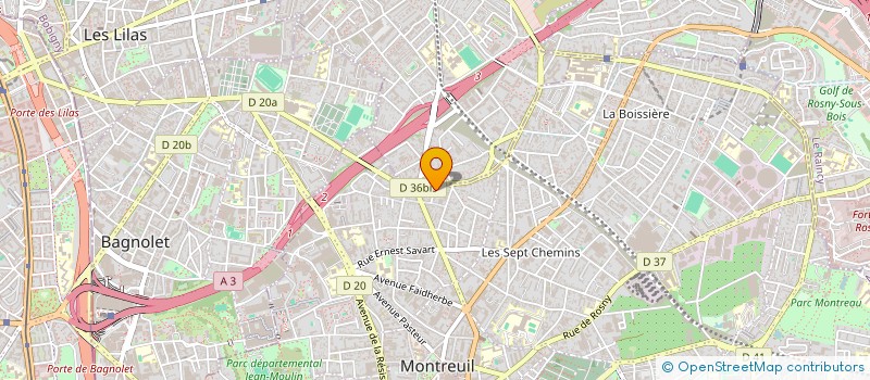 localisation de l'entreprise ILYTESS à MONTREUIL