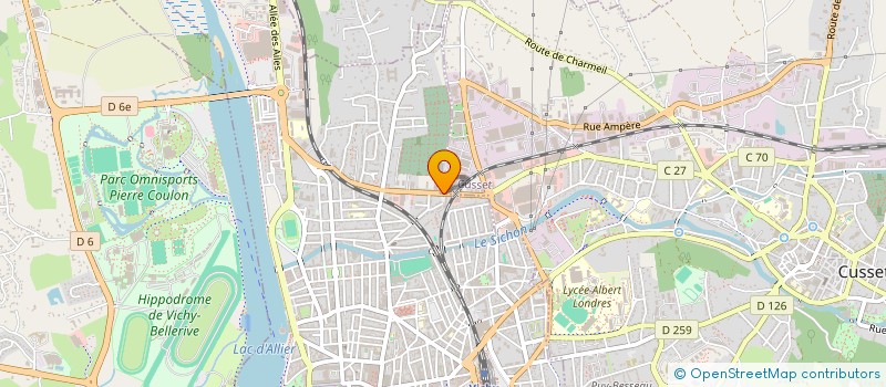 localisation de l'entreprise IM BURO  VICHY