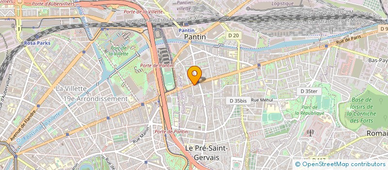 localisation de l'entreprise IM DISTRIBUTION à PANTIN