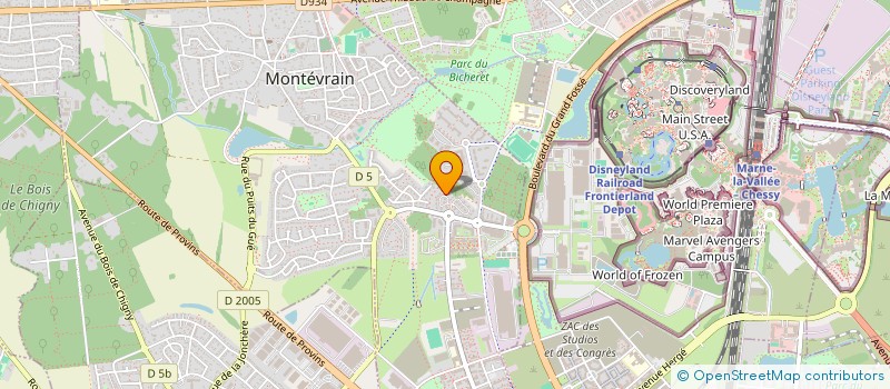 localisation de l'entreprise IM HOLDING  MONTEVRAIN