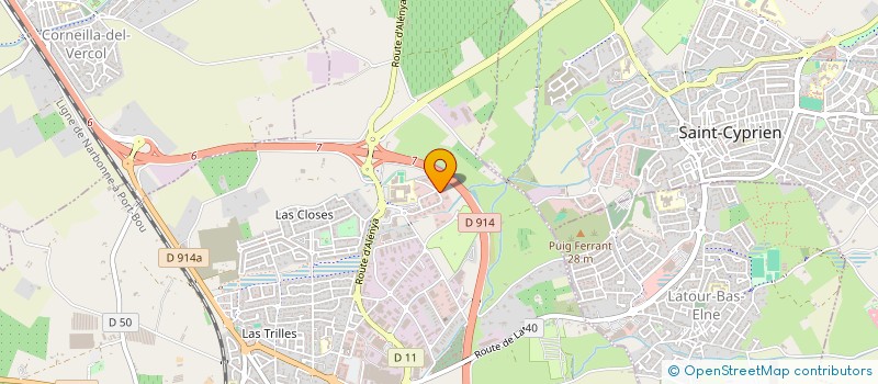 localisation de l'entreprise IM@LLIANCE IMMOBILIER  ELNE