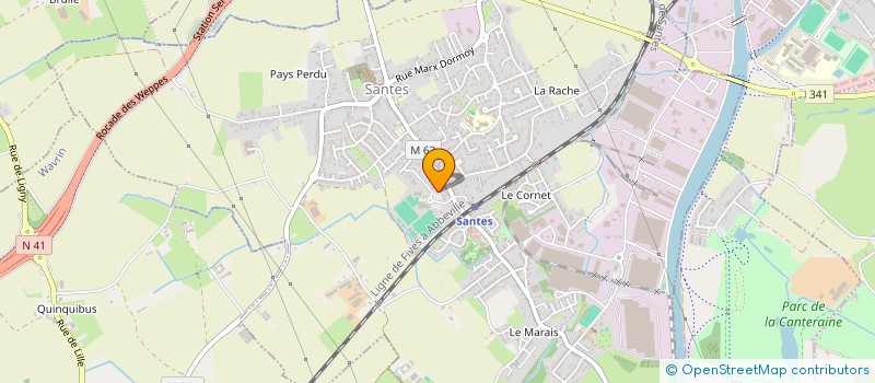 localisation de l'entreprise IM-LOGISTIQUE  SANTES