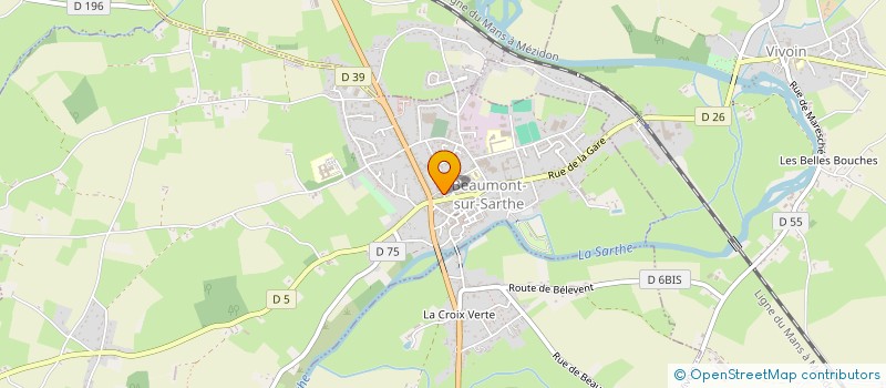 localisation de l'entreprise IM-MAU  BEAUMONT-SUR-SARTHE