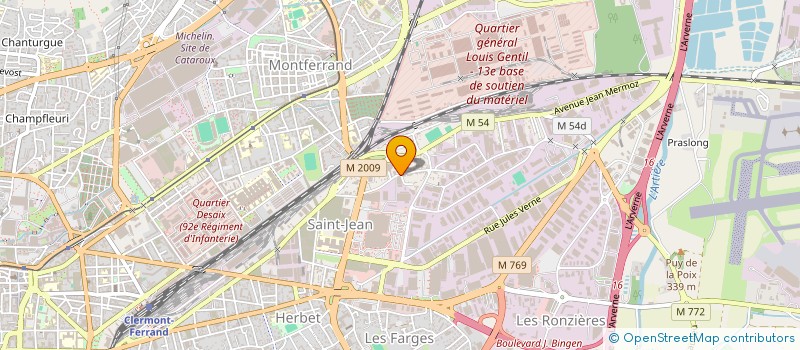 localisation de l'entreprise IM-MOP  CLERMONT-FERRAND