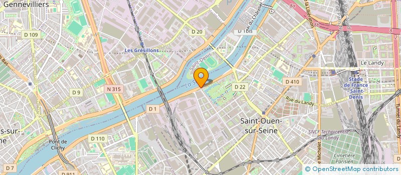 localisation de l'entreprise IM NETOYAGE à SAINT-OUEN-SUR-SEINE