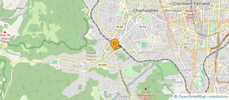 localisation de l'entreprise IM-PACT  CLERMONT-FERRAND