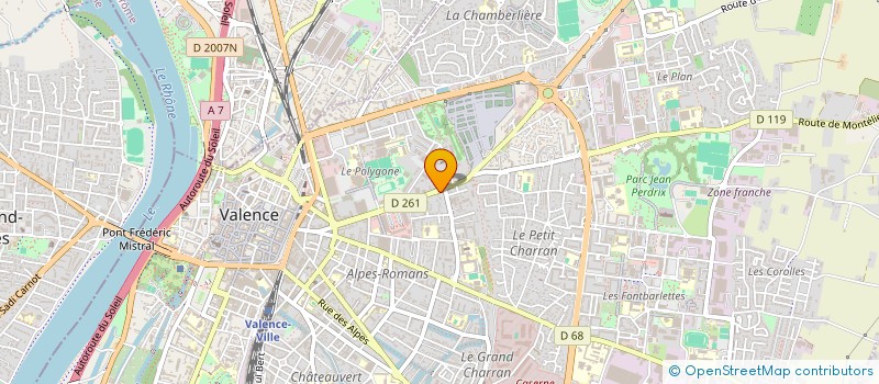 localisation de l'entreprise IM STUDIO à VALENCE