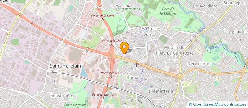 localisation de l'entreprise IM TELECOM OUEST  SAINT-HERBLAIN