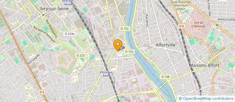localisation de l'entreprise IM2 TRANSPORT ET LOGISTIQUE à VITRY-SUR-SEINE