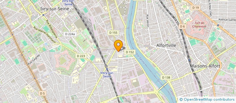 localisation de l'entreprise IM2 TRANSPORT ET LOGISTIQUE à VITRY-SUR-SEINE