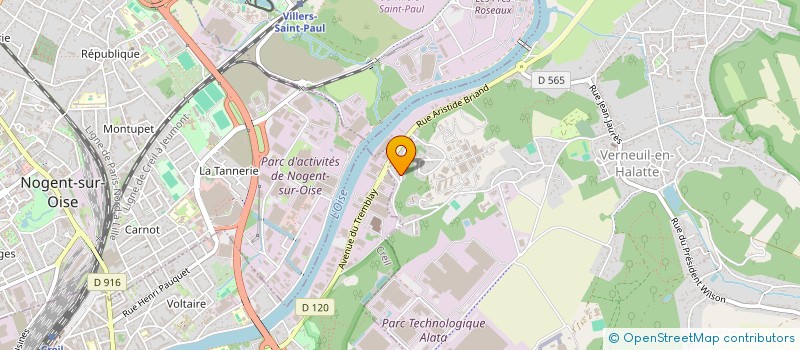 localisation de l'entreprise IM2H  VERNEUIL-EN-HALATTE