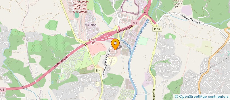 localisation de l'entreprise IM2I SECURITE à FREJUS