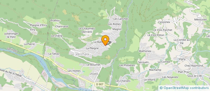 localisation de l'entreprise IM4I à VERCHAIX