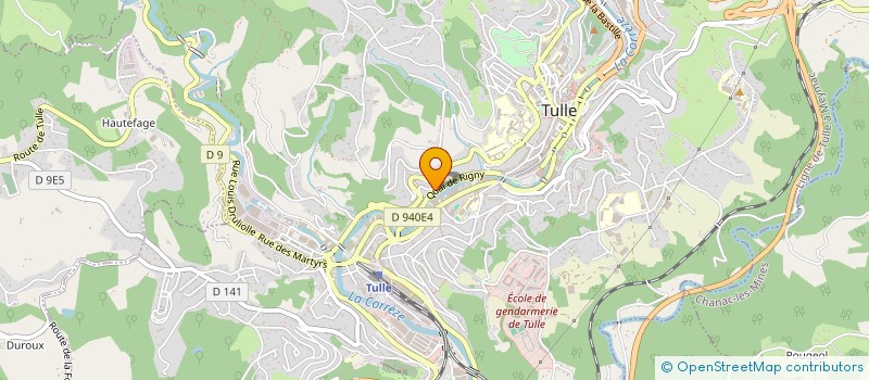 localisation de l'entreprise IMA 19  TULLE