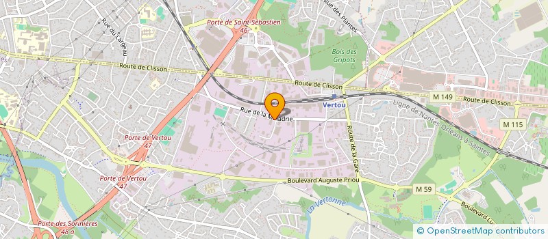 localisation de l'entreprise IMA à VERTOU