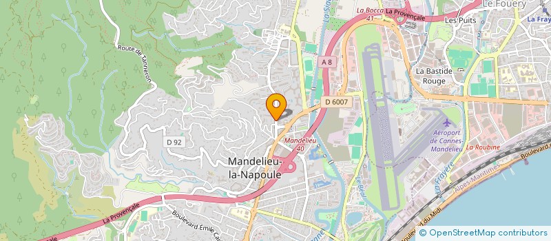 localisation de l'entreprise IMA à MANDELIEU-LA-NAPOULE