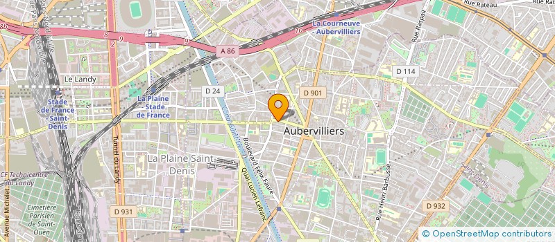 localisation de l'entreprise IMA à AUBERVILLIERS