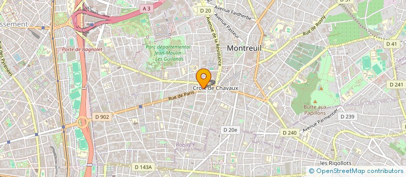 localisation de l'entreprise IMA-BD à MONTREUIL