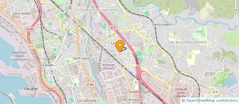 localisation de l'entreprise IMA-REC TRANSPORT à MARSEILLE 15EME