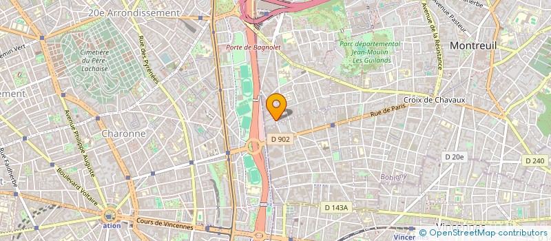 localisation de l'entreprise IMA ROSE à BAGNOLET