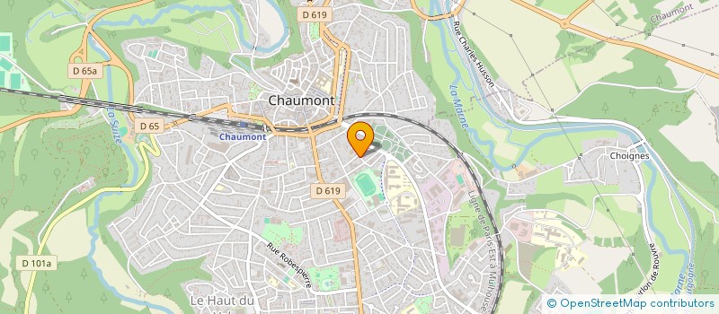 localisation de l'entreprise IMA2C à CHAUMONT