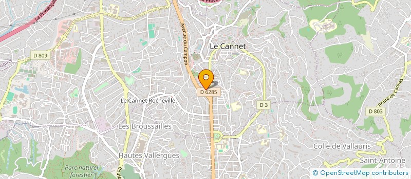 localisation de l'entreprise IMAC 2  LE CANNET