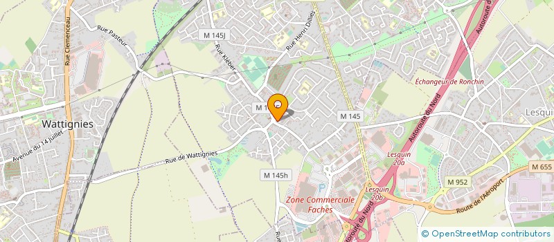 localisation de l'entreprise IMACO  FACHES-THUMESNIL