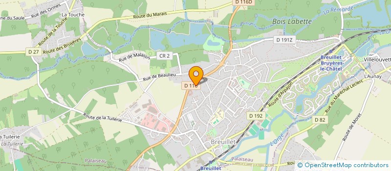 localisation de l'entreprise IMACOM à BREUILLET