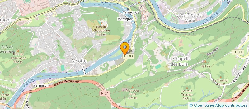 localisation de l'entreprise IMACT à BESANCON