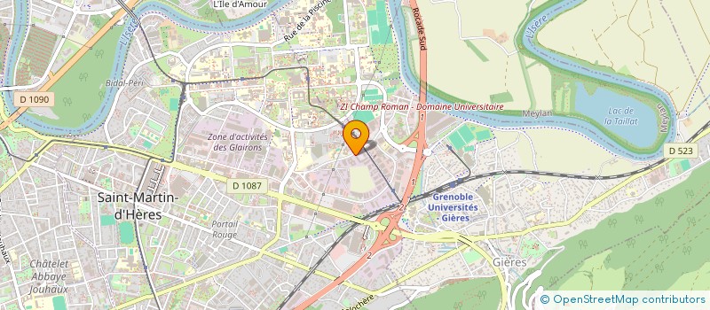 localisation de l'entreprise IMACTIS à SAINT-MARTIN-D'HERES