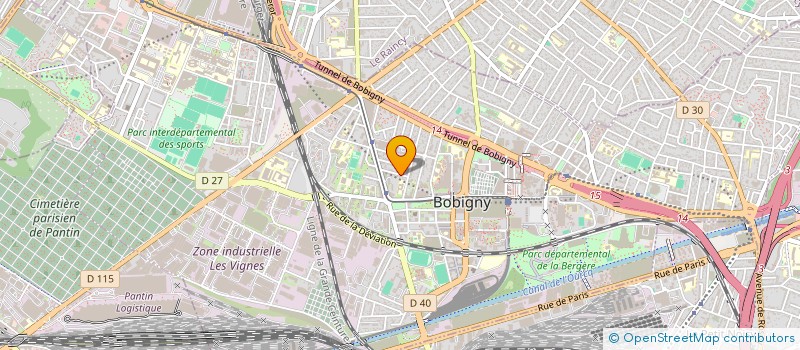 localisation de l'entreprise IMAD à BOBIGNY