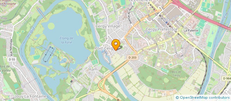 localisation de l'entreprise IMAD  CERGY