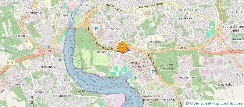 localisation de l'entreprise IMADYS à QUIMPER