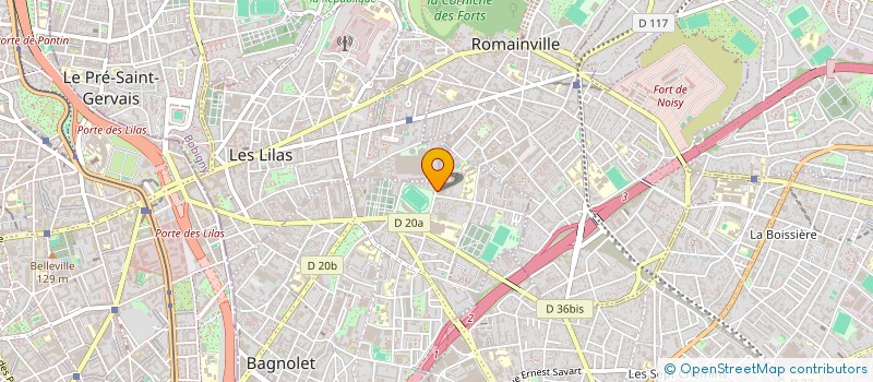 localisation de l'entreprise IMAFOP à BAGNOLET