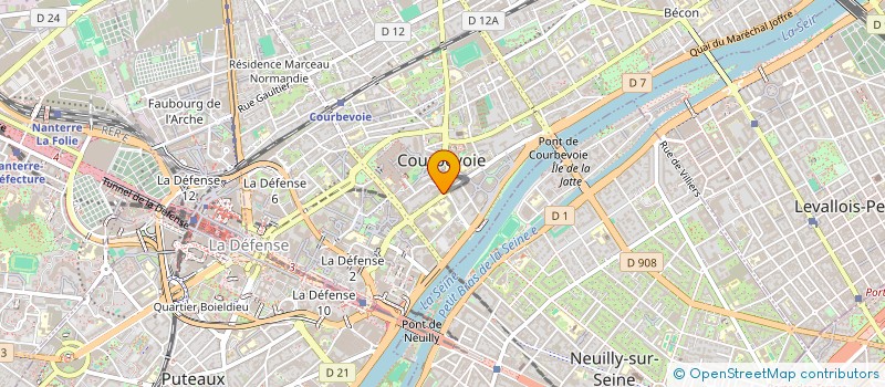 localisation de l'entreprise IMAG'ESTHETIC STUDIO à COURBEVOIE
