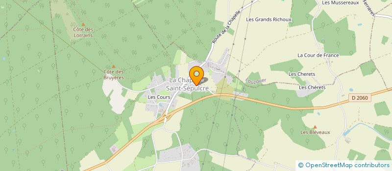 localisation de l'entreprise IMAG'IN CREA GRAPH à LA CHAPELLE-SAINT-SEPULCRE