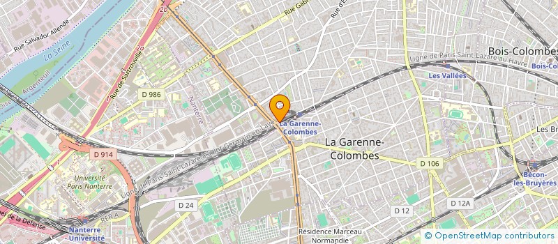 localisation de l'entreprise IMAG'ING à COLOMBES