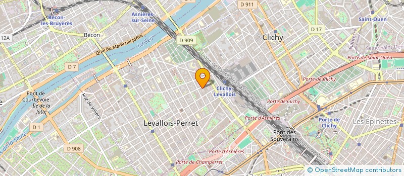localisation de l'entreprise IMAG'INN à LEVALLOIS-PERRET