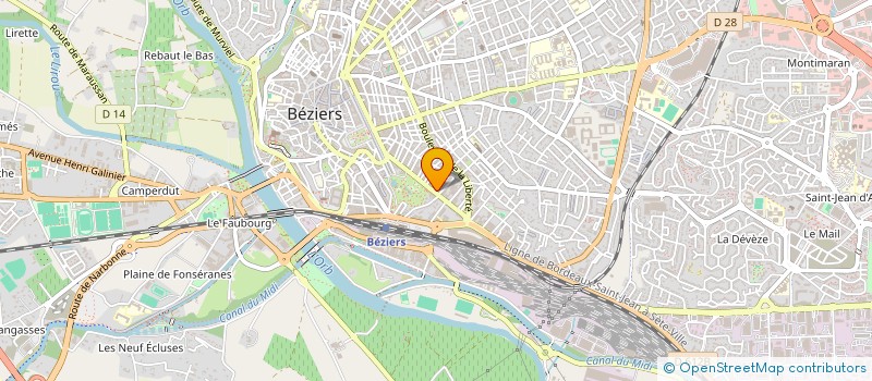 localisation de l'entreprise IMAG'SERVICES à BEZIERS