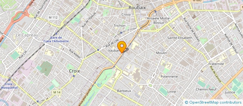 localisation de l'entreprise IMAGE AUDIO VISUEL à ROUBAIX
